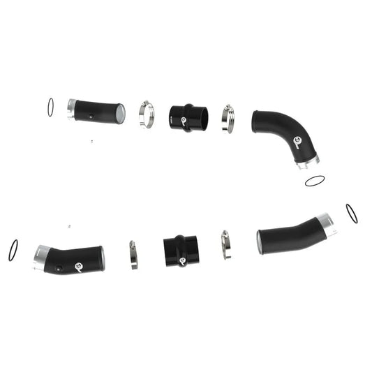 aFe 2024+ Toyota Tacoma BladeRunner 2.5in & 3in Aluminum Hot & Cold Charge Pipe Kit - Black