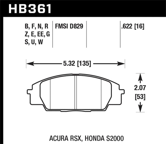 Hawk Performance Race Front Brake Pads | BMW 325CI L6-2.5L (01-06) (HB136U.690)