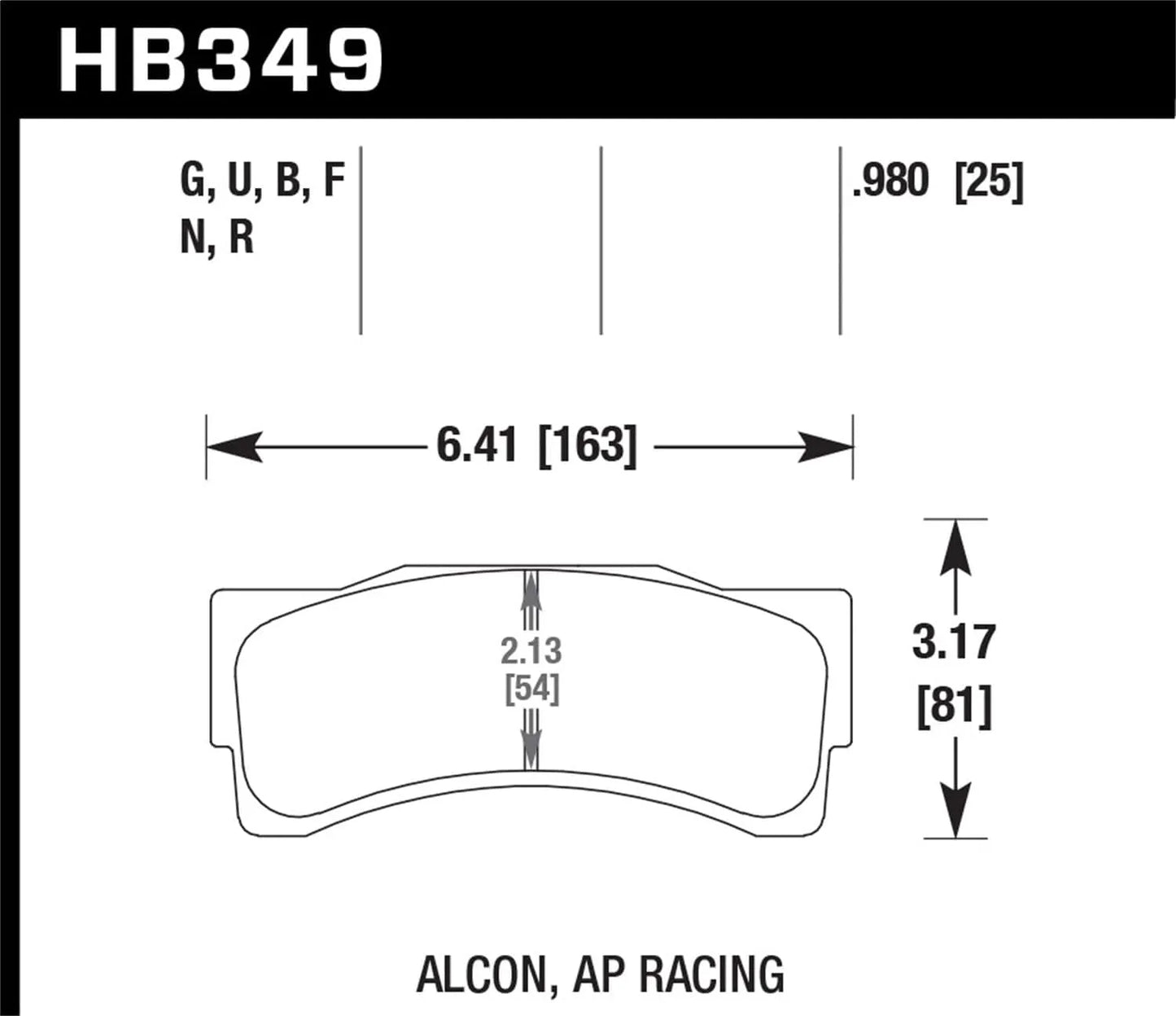 Hawk Performance Front ER-1 Brake Pads | BMW M235i (2014–2016) (HB349D.980)