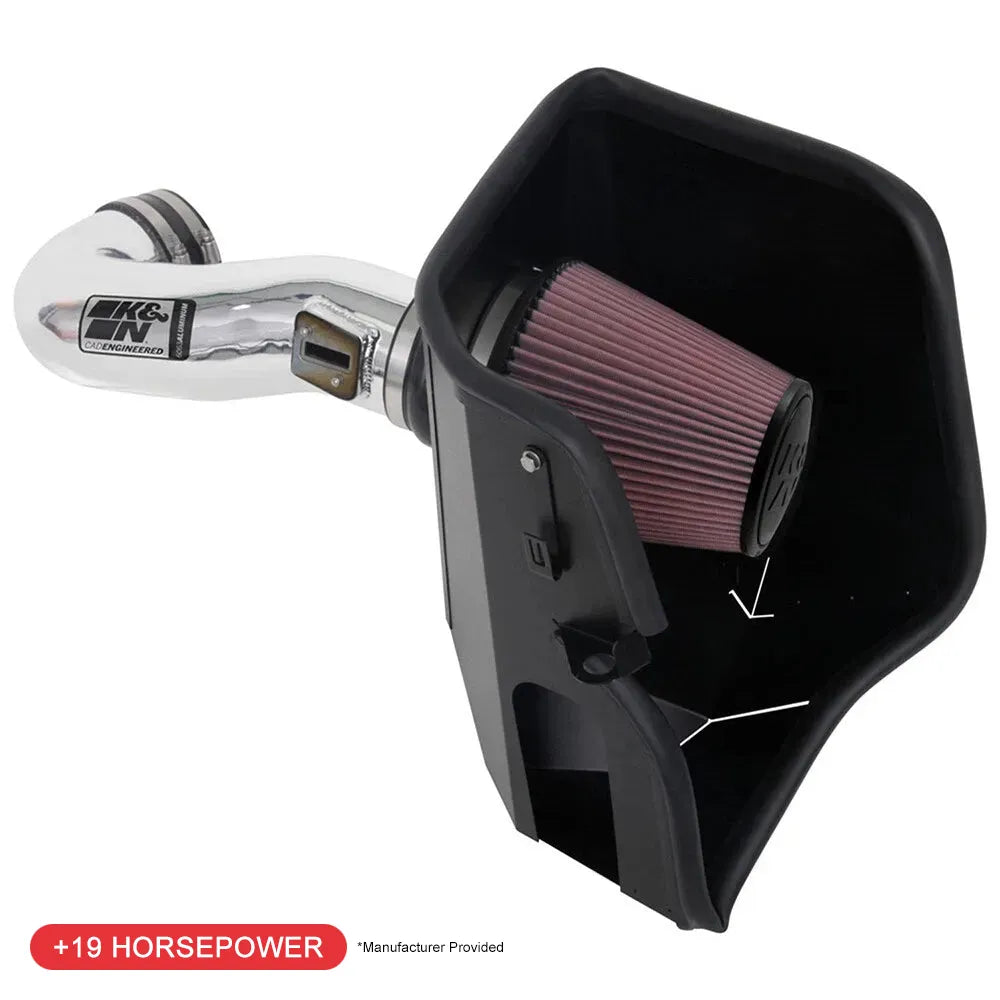 K&N 2019 Chevy Silverado / GMC Sierra 1500 V8-5.3/6.2L Performance Air Intake Kit