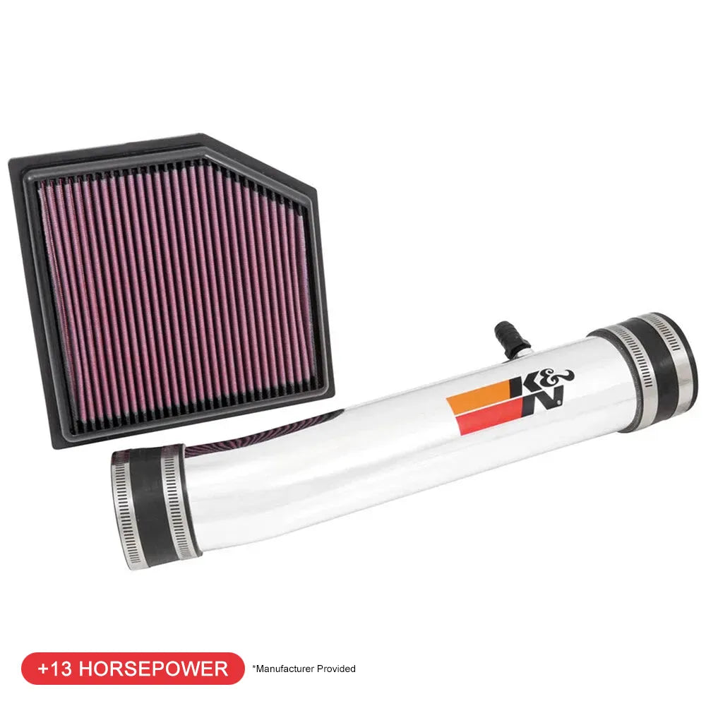 K&N 69 Series Performance Typhoon Intake Kit - Polished for 13-14 Lexus GS350 3.5L V6