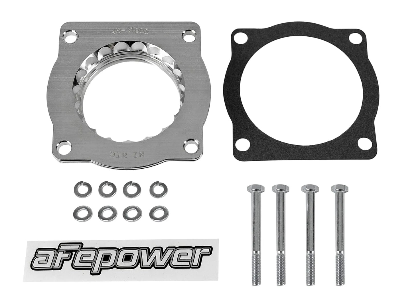 aFe Silver Bullet Throttle Body Spacer Kit | BMW 5 Series (E60) V8-4.8L (06-10) (46-31006)