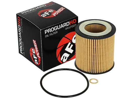 aFe Pro GUARD D2 Oil Filter 4 Pack | BMW Gas Cars L6-3.0T N54/55 (06-19) (44-LF029-MB)
