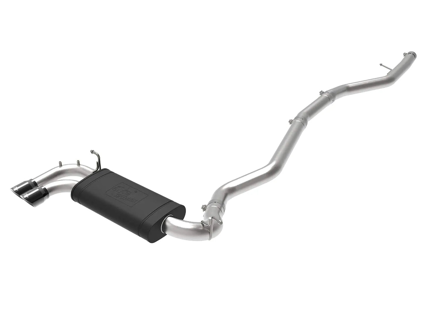 aFe 2-1/2in 304 Stainless Steel Cat-Back Exhaust w/ Polished Tips | BMW 228i (14-16) (49-36345-P)