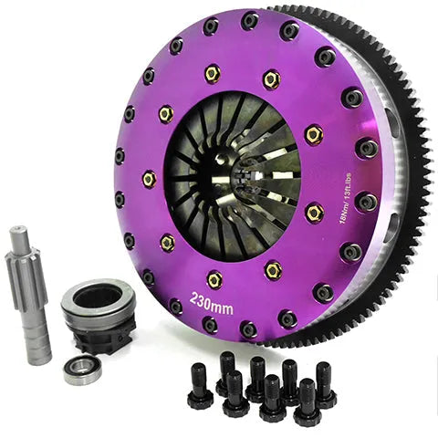 XClutch Twin-Disc Solid Organic Clutch Kit with Flywheel | Multiple BMW Fitments (XKBM23589-2G)