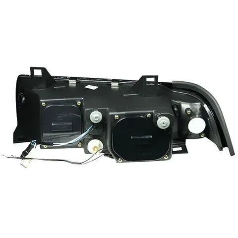 Anzo Black Projector Halo Headlights | 1992-1998 BMW E36 3-Series (121011)