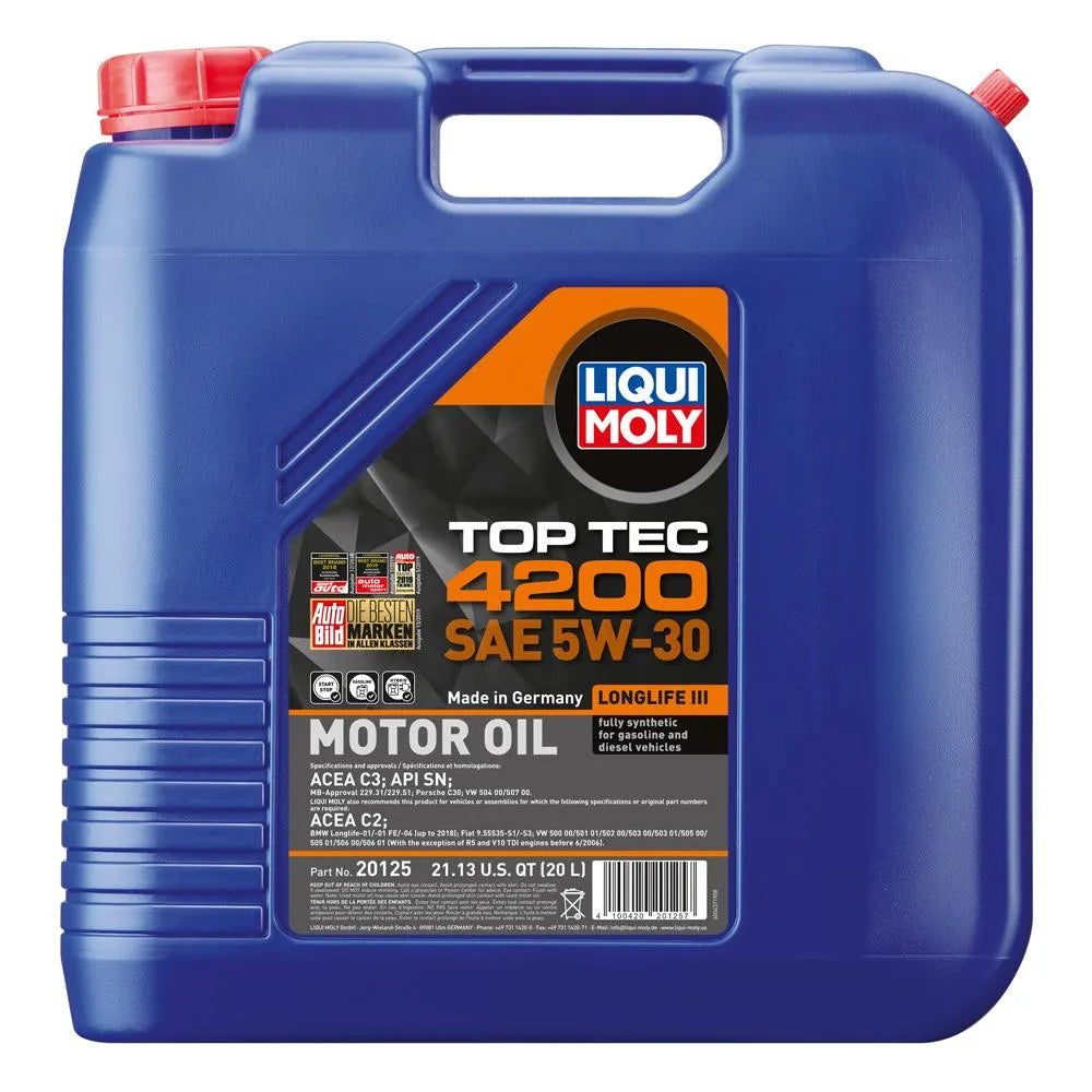Liqui Moly 20L Top Tec 4200 Motor Oil 5W-30 (20125)