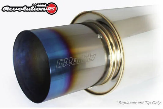 GReddy Revolution RS Titanium Exhaust Tip - 115mm Diameter/120mm Length (11001145)