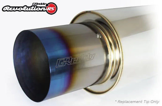 GReddy Revolution RS Titanium Exhaust Tip - 105mm Diameter/150mm Length (11001149)