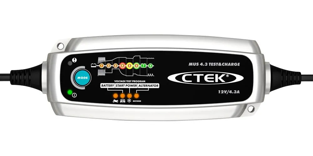 CTEK MUS 4.3 Test & Charge 12v Battery Charger Kit