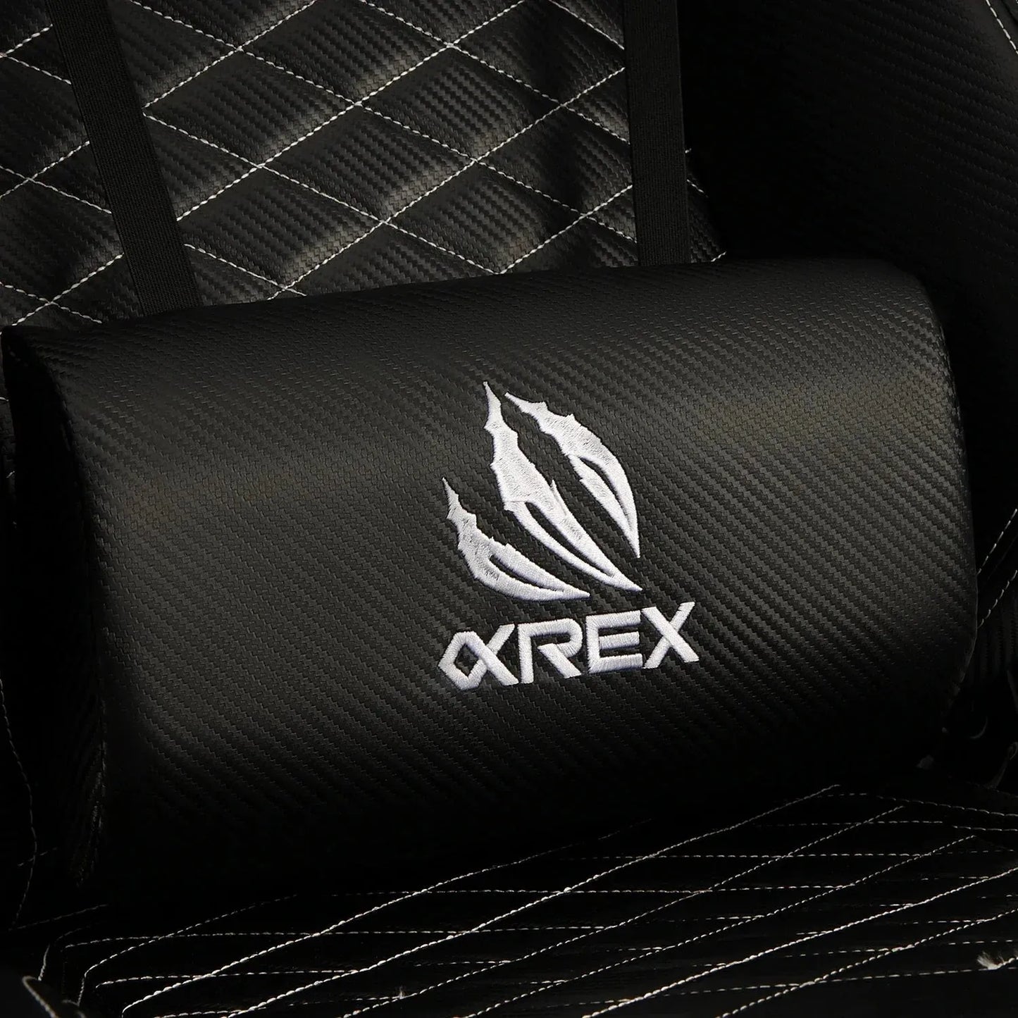 AlphaRex Carbon Fiber Look Racing Style Gaming Reclining Ergonomic Chair | (900168)