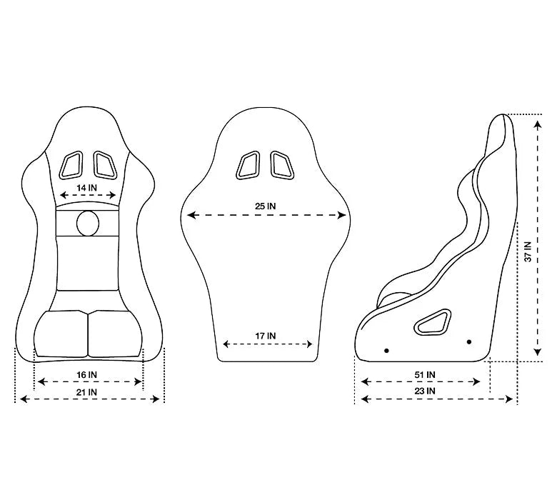 NRG FIA COMPEITITON SEAT WATER PROOF