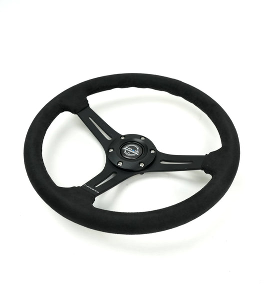 NRG 350MM 3" 2.5 DISH WITH SLITS ALCANTARA
