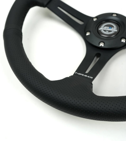 NRG 350MM 3" 2.5 DISH WITH SLITS LEATHER