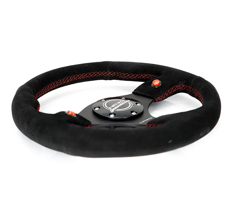 NRG DUAL BUTTON STEERING WHEEL SUEDE