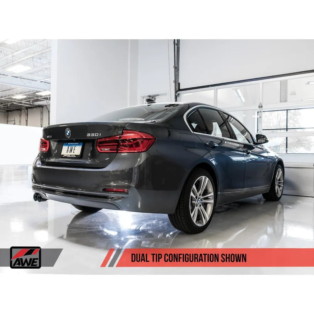 AWE Tuning Touring Axle Back Exhaust BMW F3X 28i/30i Single Side (12-20) (3010-23022)