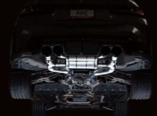 AWE Tuning SwitchPath Catback Exhaust for BMW G8X M3/M4 - Chrome Silver Tips (3025-42480)