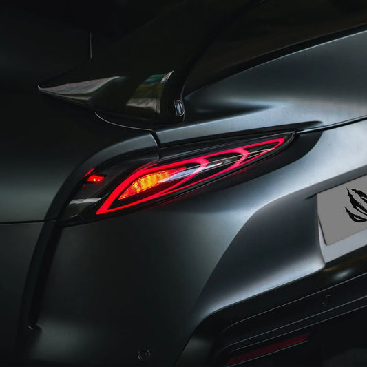 AlphaRex LUXX-Series FT-1 Style LED Tail Lights Black | Toyota Supra (20-25) (609011)