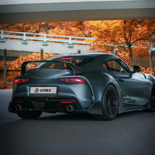 AlphaRex LUXX-Series FT-1 Style LED Tail Lights Alpha Black | Toyota Supra (20-25) (609021)