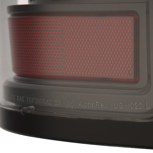 AlphaRex 07-13 GMC Sierra 1500/2500HD/3500HD Luxx Series LED Tail Lights - Alpha Black