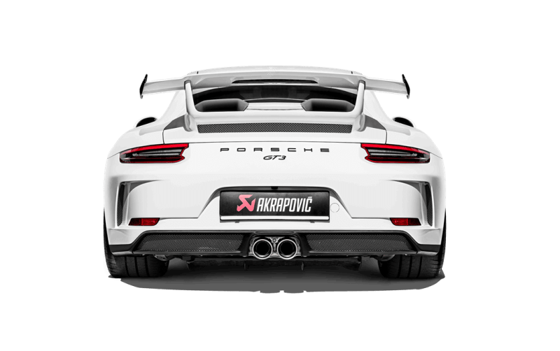 Akrapovic 2018 Porsche 911 GT3 (991.2) Slip-On Race Line (Titanium) w/Titanium Tail Pipe Set