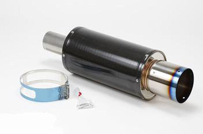 HKS Universal Carbon-Ti Cat-back Exhaust - 170mm Shell/75mm Diameter
