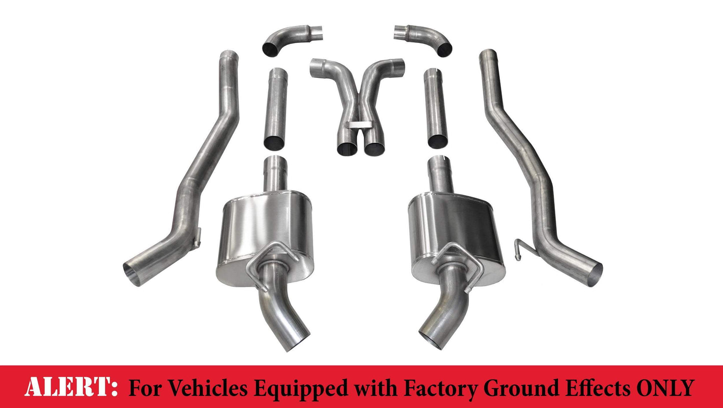 Corsa 2011-2013 Chevrolet Camaro SS 6.2L V8 Manual Xtreme 3in Cat-Back (No Tips Uses Factory Bezels)