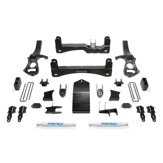 Fabtech 19-21 GM K1500 P/U 6in Basic Sys w/Perf Shks