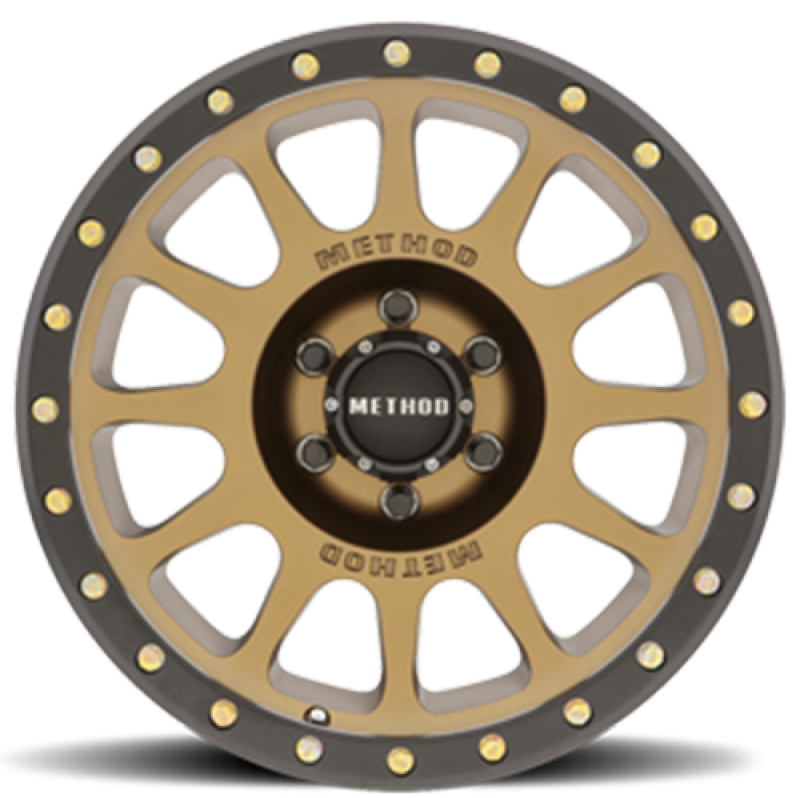 (set of 4) Method Wheels MR305 Bronze - Matte Black Lip | 17x8.5" +25mm | 6x120mm Wheel