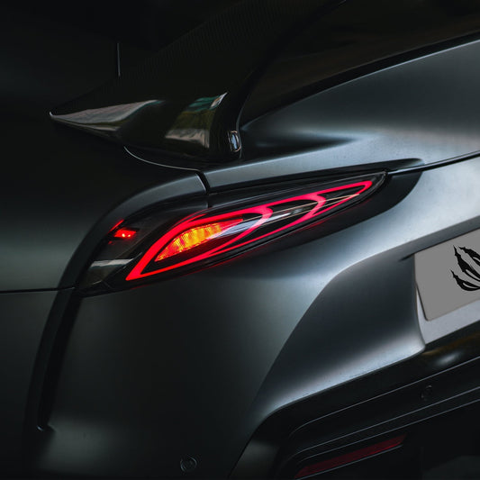 AlphaRex 20-25 Toyota Supra FT-1 Style LUXX-Series LED Tail Lights - Black