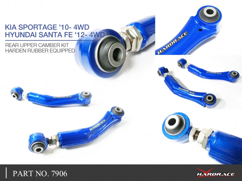 Hardrace Hardened Rubber Rear Upper Camber Kit Kia Sportage 10- 4WD / Hyundai Santa Fe 12- 4WD