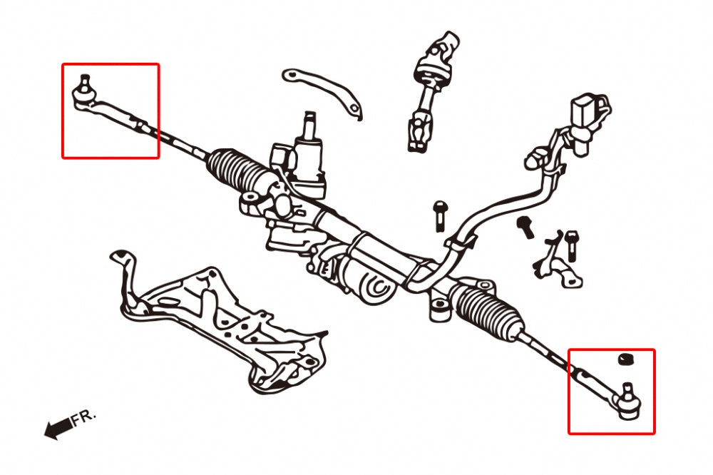 Hardrace Pillow Ball RC Tie Rod End Subaru BRZ 22- ZD8 / Rc