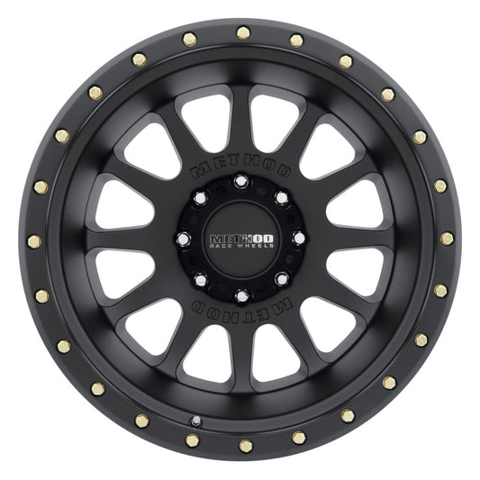 Method MR605 NV 20x9 -12mm Offset 8x180 124.1mm CB Matte Black Wheel