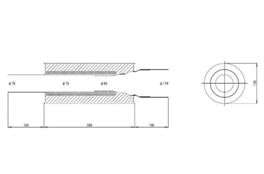 HKS Hi-Power Ti Muffler - Universal 120mm tip