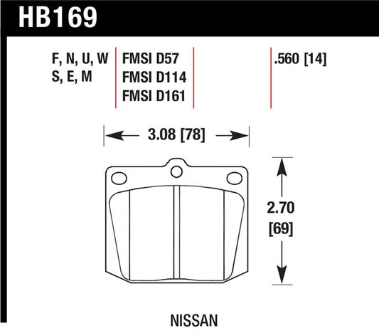 Hawk HP+ Street Brake Pads