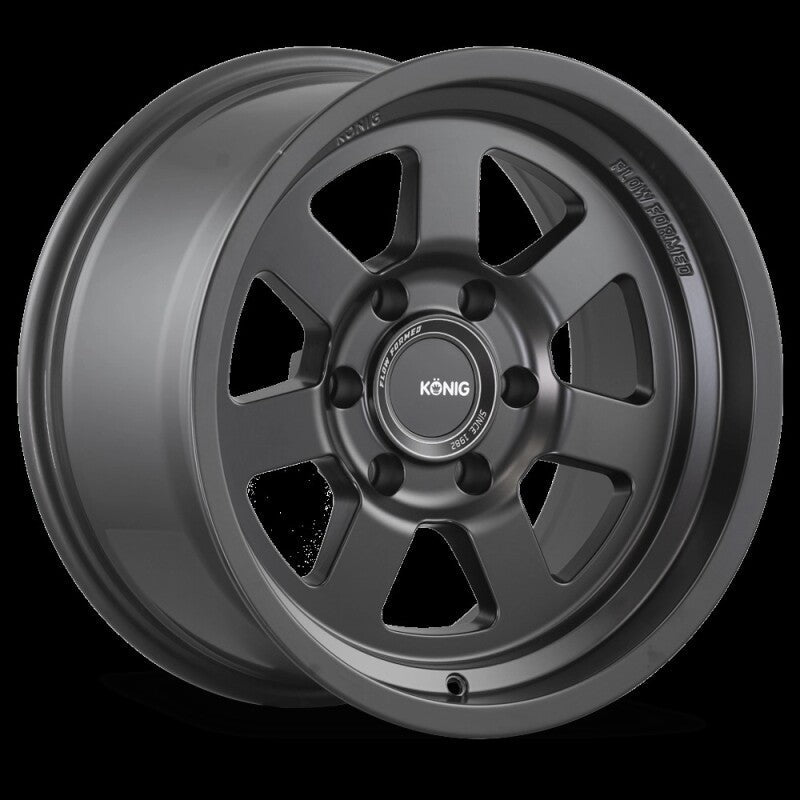 (set of 4) Konig HT2 Matte Black | 18x9" +0mm | 5x127mm Wheel