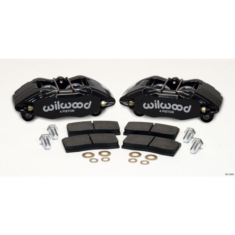 Wilwood DPHA Front Caliper & Pad Kit Black Honda / Acura w/ 262mm OE Rotor
