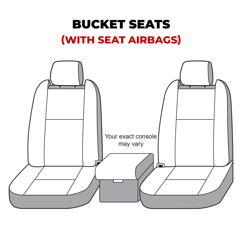 Covercraft 22-24 Dodge Ram 2500 Polycotton SeatSaver Custom Front Row Seat Covers - Charcoal