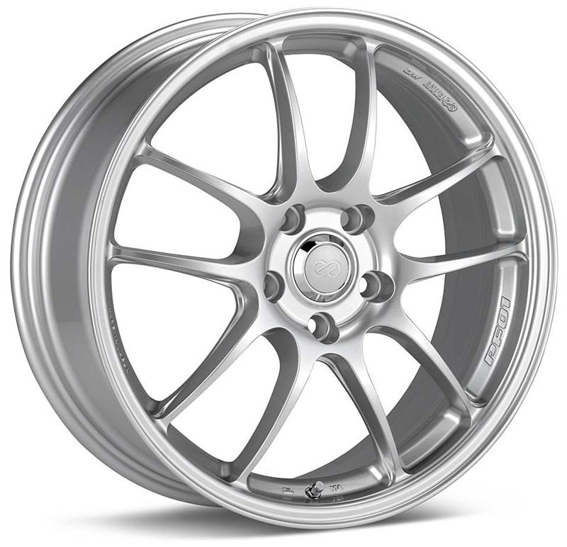 Enkei PF01 17x7 5x114.3 48mm offset 75mm Bore Dia Silver Wheel