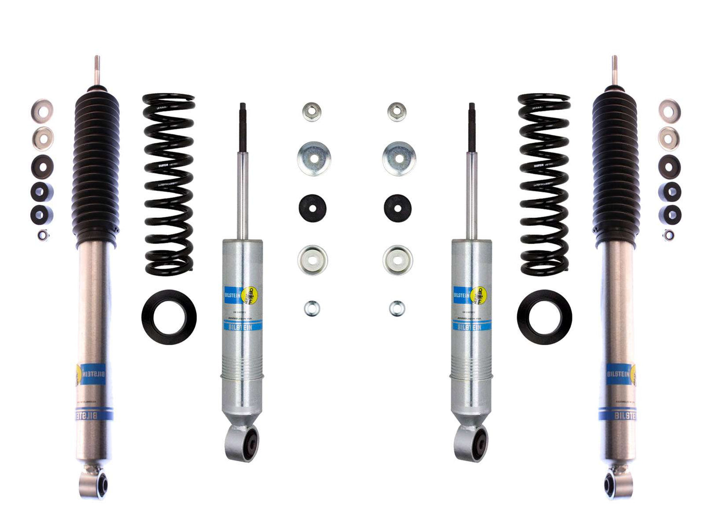 Bilstein 6112 Strut & Spring + Rear B8 5100 Shocks Set - 2000-2006 Toyota Tundra 4WD RWD