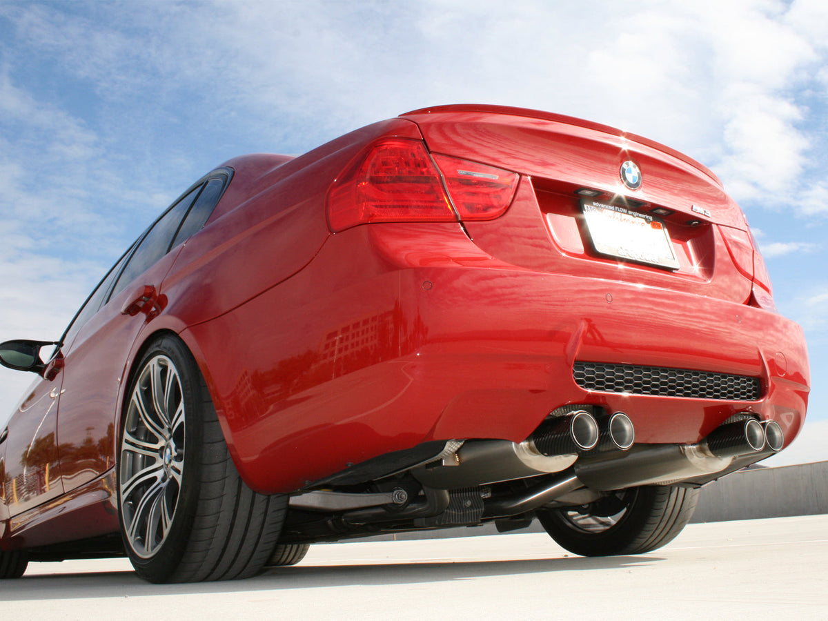 aFe MACH Force XP Exhaust Cat-Back 2.5in Dia Carbon Fiber Tips SS-304 08-13 BMW M3 (E90) V8 4.0L