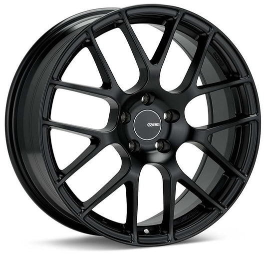 Enkei Raijin 18x8.5 45mm Offset 5x100 Bolt Pattern 72.6 Bore Diameter Black Wheel
