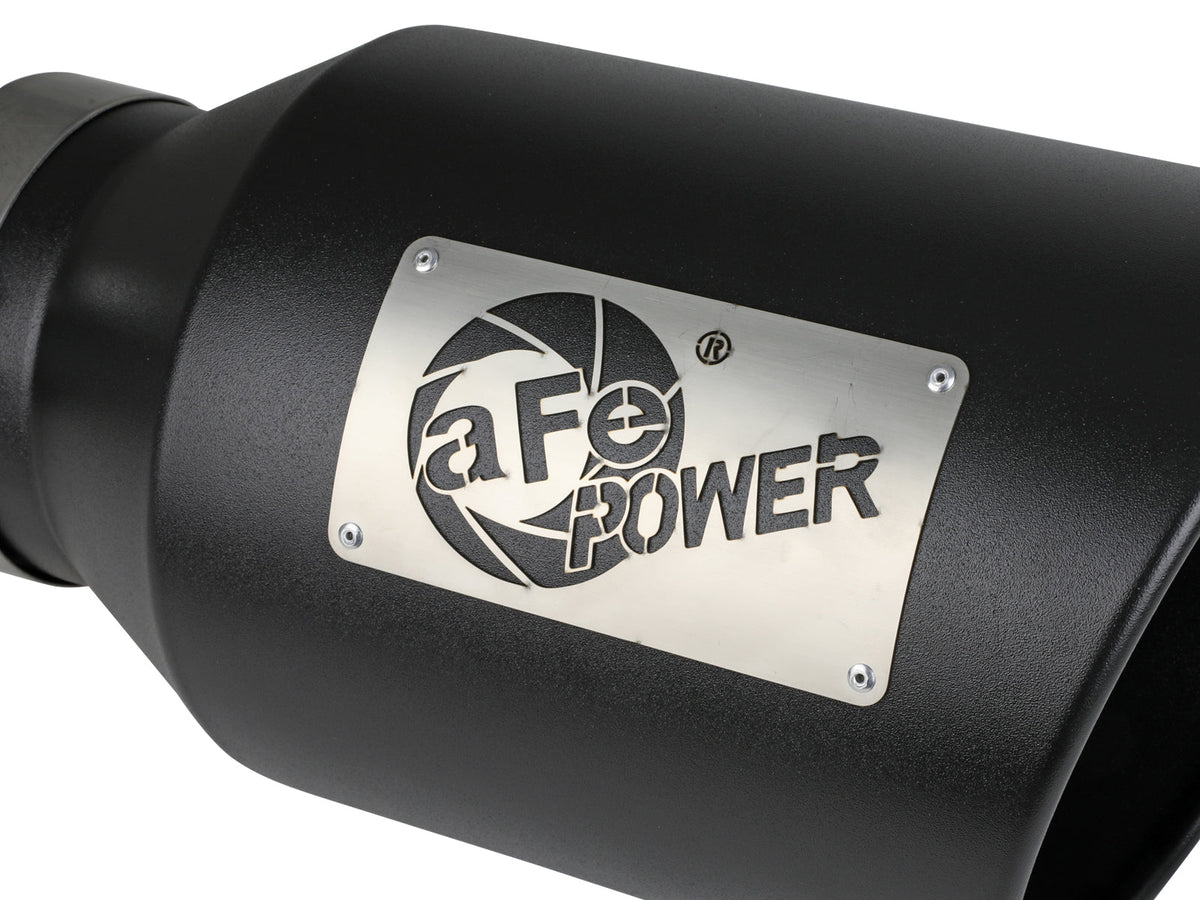 aFe Power Universal 5in Inlet 8in Outlet MACH Force-XP Clamp-On Exhaust Tip - Black