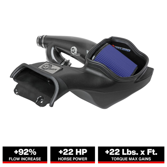 aFe 17-20 Ford F-150/Raptor Track Series Carbon Fiber Cold Air Intake System With Pro 5R Filters