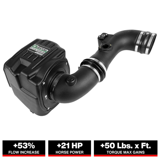 aFe Quantum Pro 5R Cold Air Intake System 11-16 GM/Chevy Duramax V8-6.6L LML - Oiled