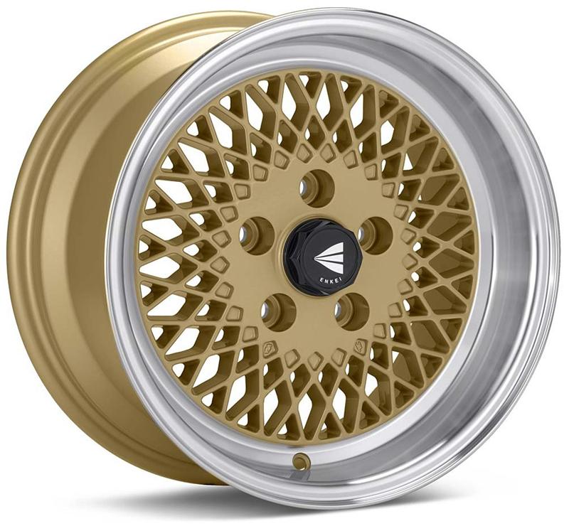 Enkei92 Classic Line 15x7 38mm Offset 5x114.3 Bolt Pattern Black Wheel