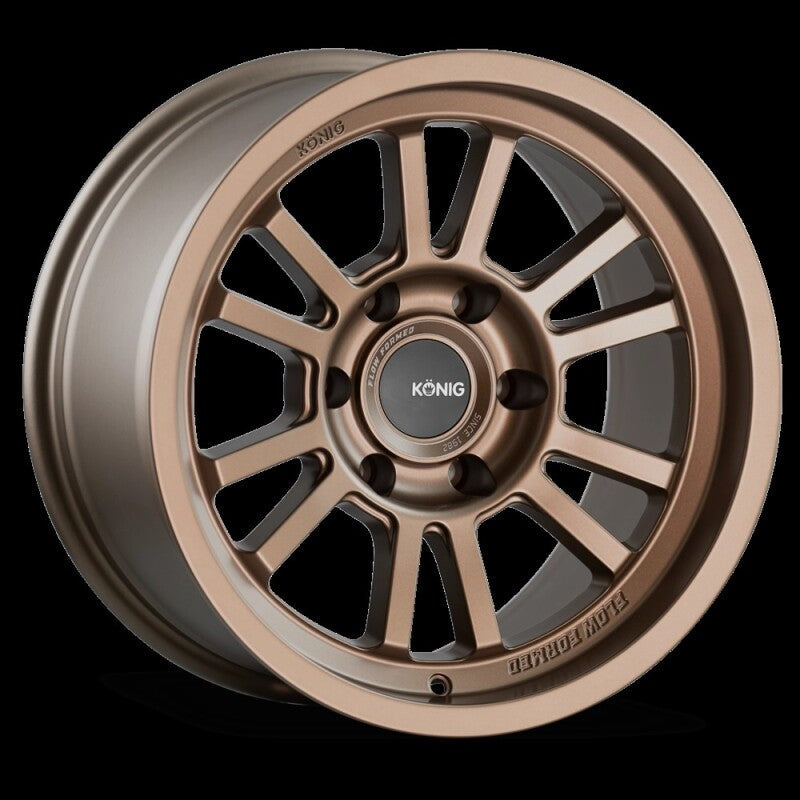 (set of 4) Konig HT1 Satin Bronze | 17x9" -12mm | 5x127mm Wheel