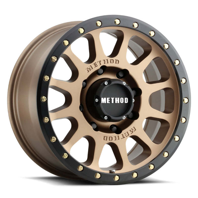 Method Wheels MR305 Bronze - Matte Black Lip | 17x8.5" +25mm | 6x5.5mm Wheel
