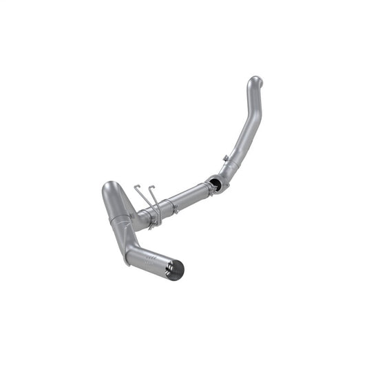 MBRP 08-10 F250/F350/F450 6.4L PS AL Steel 4in Filter-Back Single Side - No Muffler w/ DP