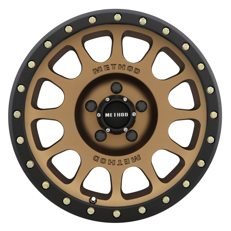 (set of 4) Method Wheels MR305 Bronze - Matte Black Lip | 17x8.5" +0mm | 5x5mm Wheel